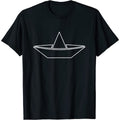 Black - Front - It Mens Paper Boat T-Shirt