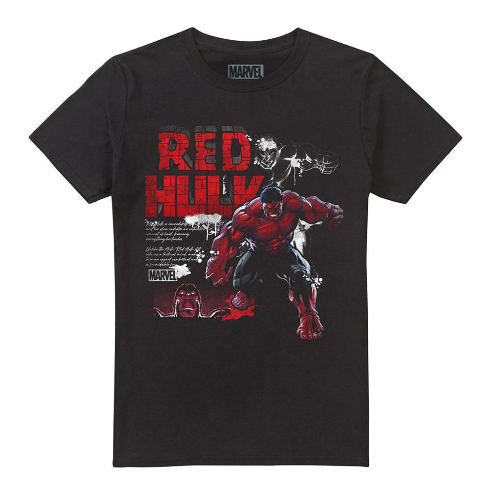 Black - Front - Captain America: Brave New World Mens Red Hulk T-Shirt