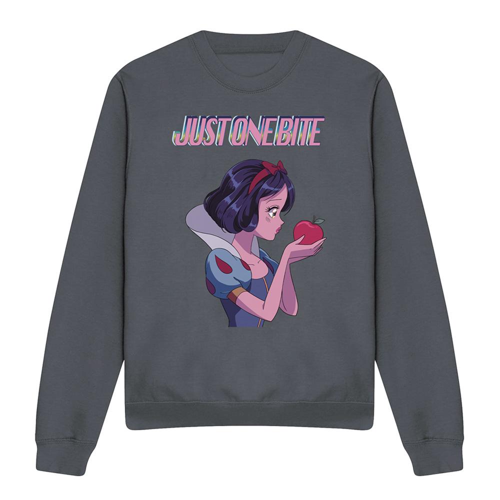 Charcoal - Front - Snow White Unisex Adult Just One Bite Sweatshirt