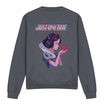Charcoal - Front - Snow White Unisex Adult Just One Bite Sweatshirt