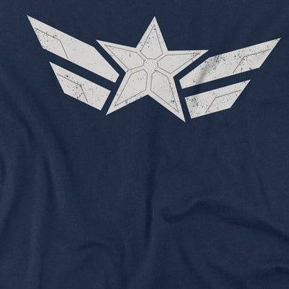 Navy - Pack Shot - Captain America: Brave New World Mens Star T-Shirt