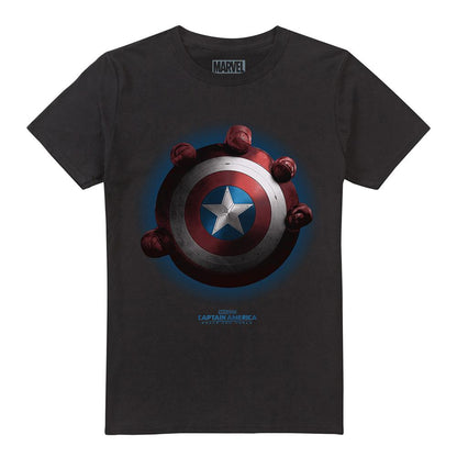 Black - Front - Captain America: Brave New World Mens Red Hulk Shield T-Shirt