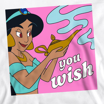 White - Side - Aladdin Unisex Adult You Wish Jasmine Sweatshirt