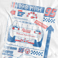 White - Pack Shot - Cars Mens 198 MPH Lightning McQueen T-Shirt