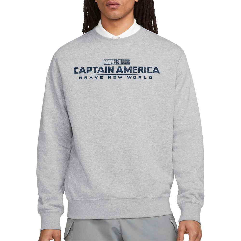 Sport Heather - Side - Captain America: Brave New World Unisex Adult Distressed Logo Sweatshirt