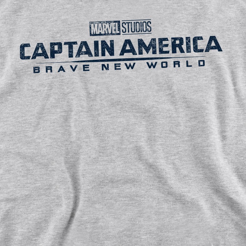 Sport Heather - Pack Shot - Captain America: Brave New World Unisex Adult Distressed Logo Sweatshirt
