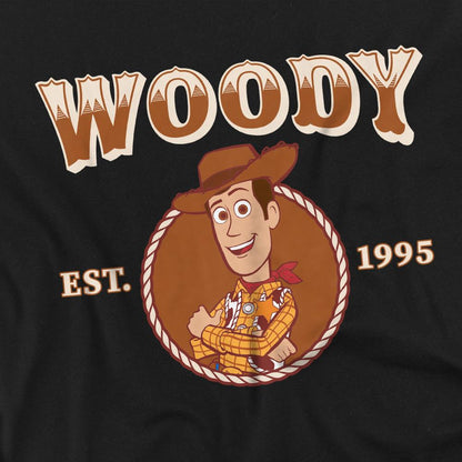 Black - Pack Shot - Toy Story 2 Childrens-Kids 1995 Woody T-Shirt