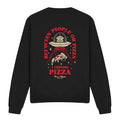 Black - Front - Toy Story Unisex Adult Pizza Or People Sweatshirt