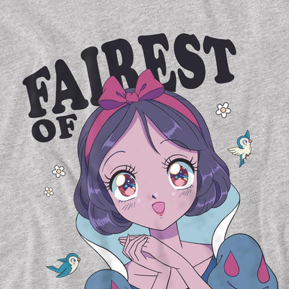 Sport Heather - Pack Shot - Disney Princess Childrens-Kids Fairest Of Them All Snow White Anime T-Shirt