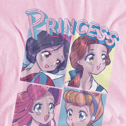 Light Pink - Pack Shot - Disney Princess Childrens-Kids Anime T-Shirt