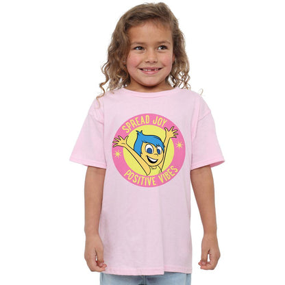 Light Pink - Lifestyle - Inside Out 2 Childrens-Kids Positive Vibes Joy T-Shirt