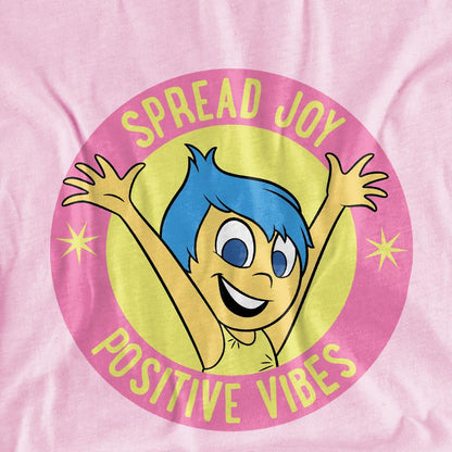 Light Pink - Side - Inside Out 2 Childrens-Kids Positive Vibes Joy T-Shirt