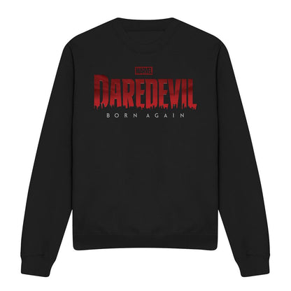 Black - Front - Daredevil Unisex Adult Born Again Logo Sweatshirt