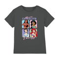Charcoal - Front - Disney Princess Childrens-Kids Main Character Energy T-Shirt