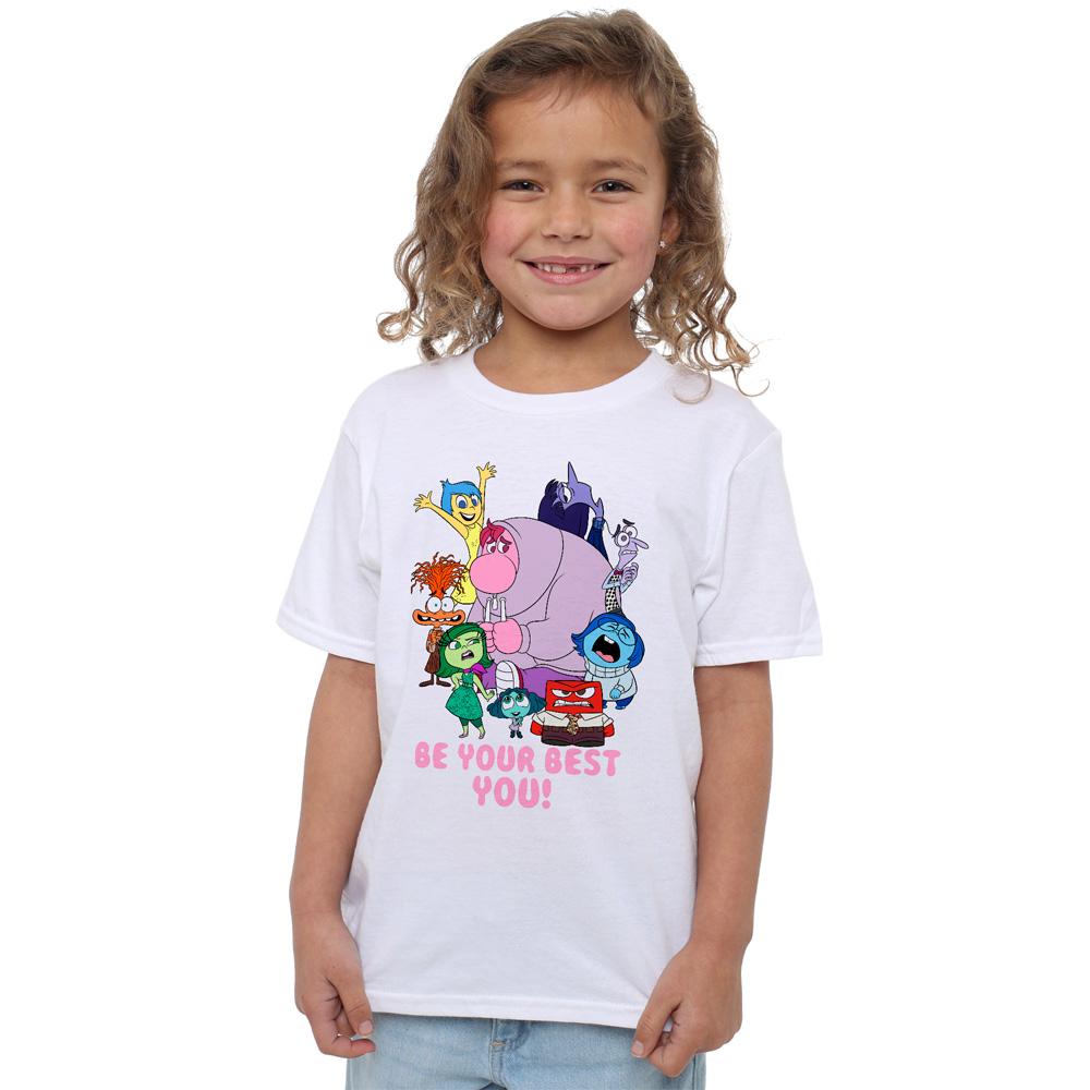 White - Side - Inside Out 2 Childrens-Kids Be Your Best You T-Shirt