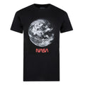 Black-White-Red - Front - NASA Mens Earth T-Shirt