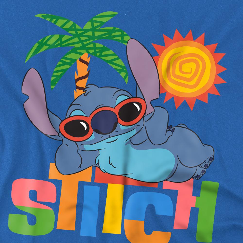 Royal Blue - Side - Lilo & Stitch Childrens-Kids Sunglasses T-Shirt