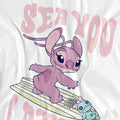 White - Side - Lilo & Stitch Childrens-Kids Sea You Later Angel T-Shirt