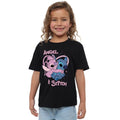 Black - Lifestyle - Lilo & Stitch Childrens-Kids Stitch & Angel Airbrush T-Shirt