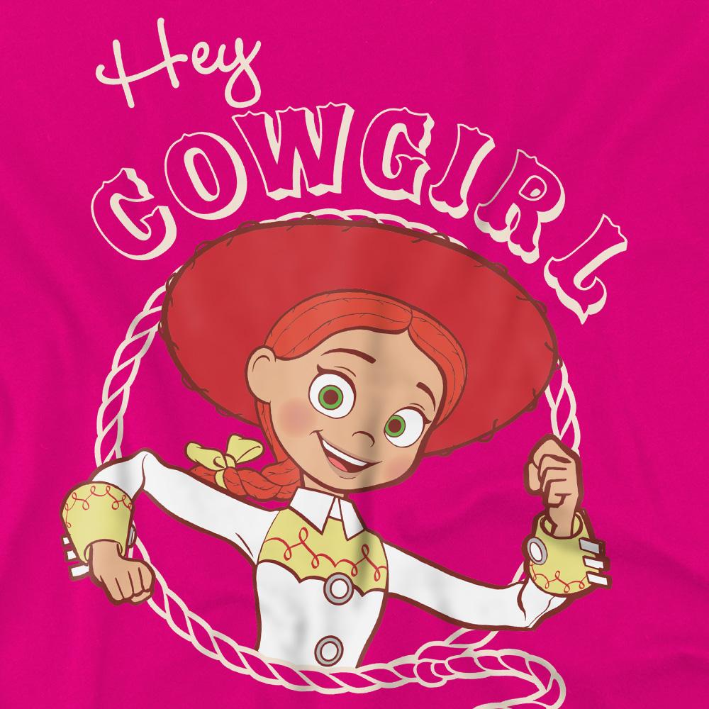 Fuchsia - Pack Shot - Toy Story 2 Childrens-Kids Hey Cowgirl Jessie T-Shirt