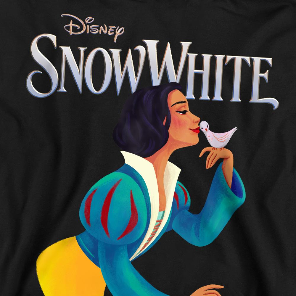 Black - Side - Snow White Unisex Adult Dove Sweatshirt
