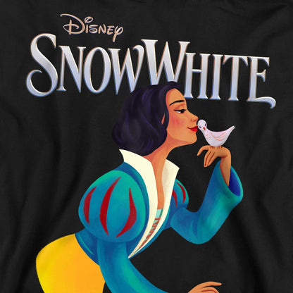 Black - Side - Snow White Unisex Adult Dove Sweatshirt