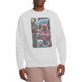 White - Side - Daredevil Unisex Adult Last Rites Comic Cover Sweatshirt