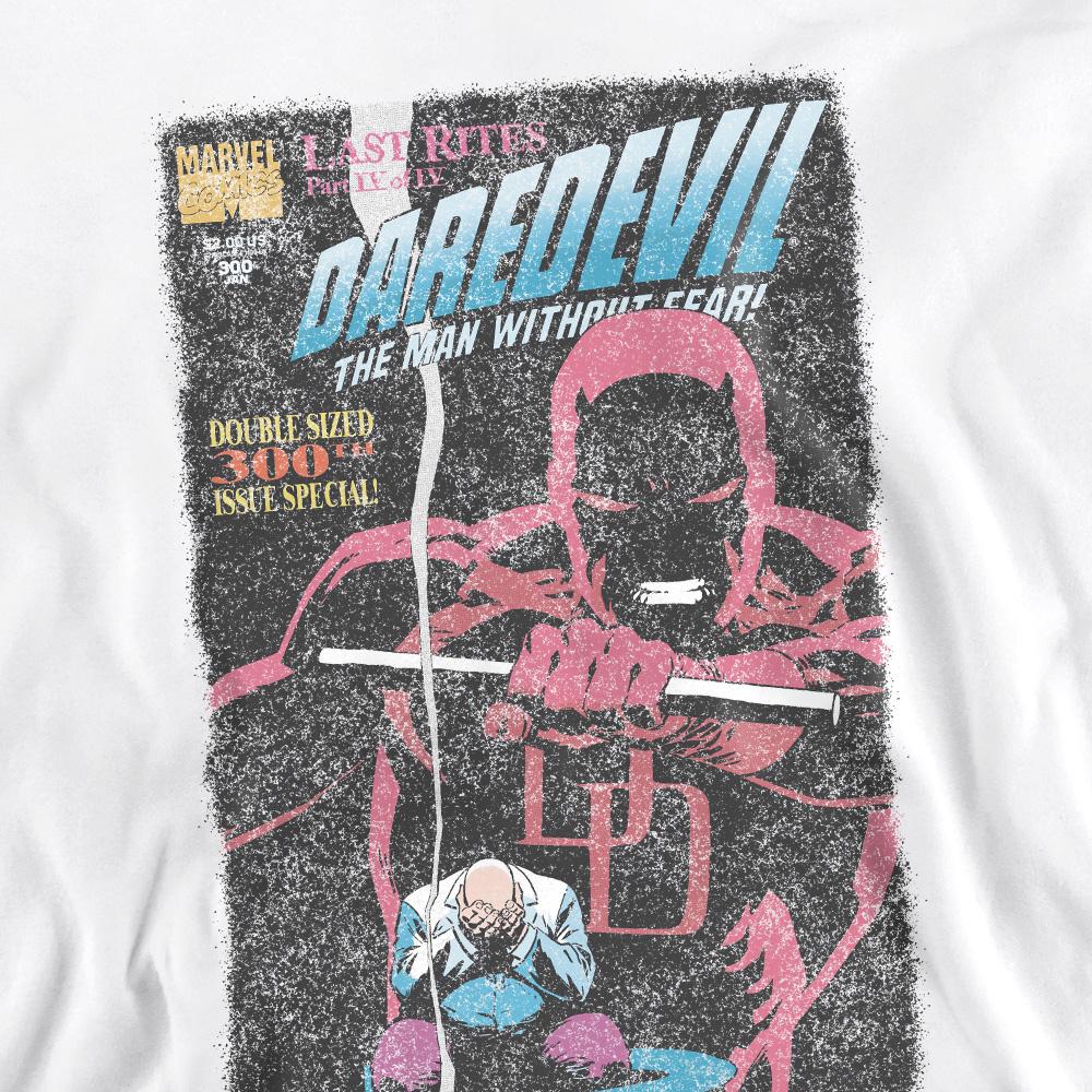 White - Pack Shot - Daredevil Unisex Adult Last Rites Comic Cover Sweatshirt