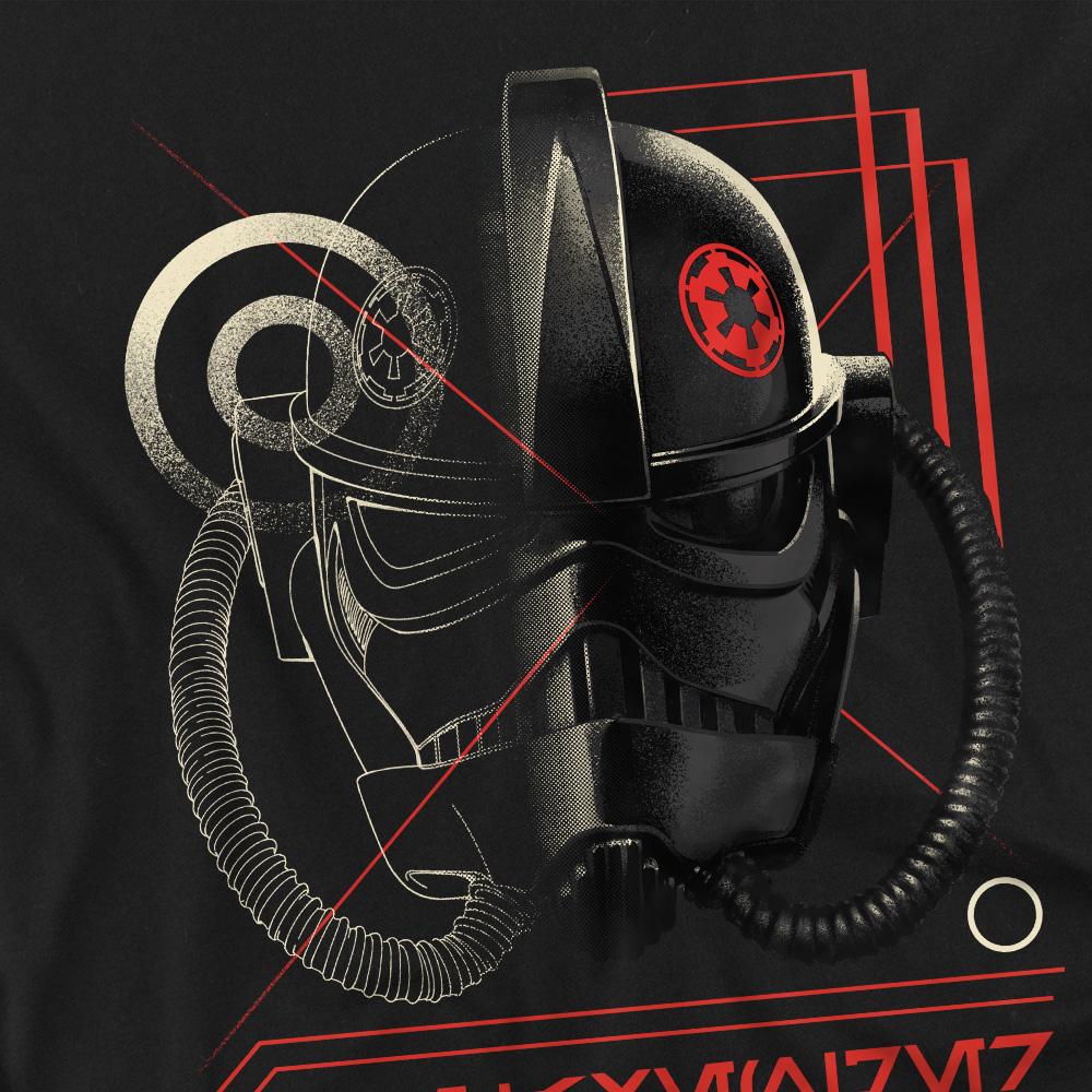 Black - Side - Star Wars: Andor Unisex Adult Helmet T-Shirt