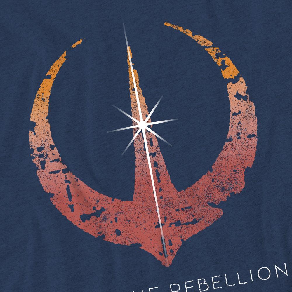 Heather Navy - Side - Star Wars: Andor Unisex Adult Join The Rebellion T-Shirt