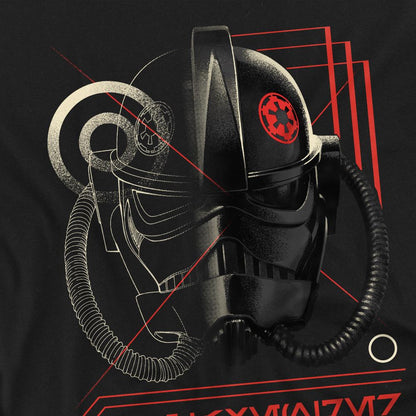 Black - Side - Star Wars: Andor Mens Helmet T-Shirt