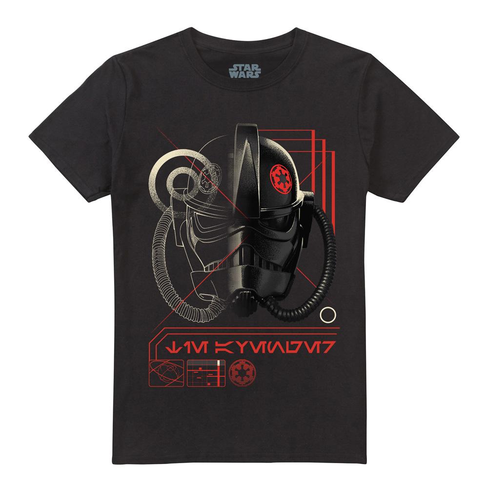 Black - Front - Star Wars: Andor Mens Helmet T-Shirt