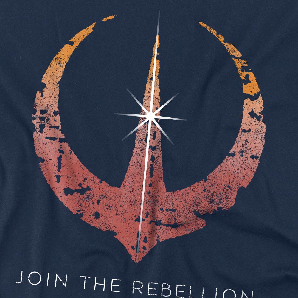 Navy - Side - Star Wars: Andor Mens Join The Rebellion T-Shirt