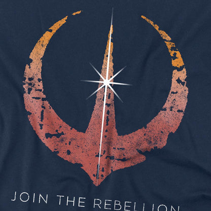 Navy - Side - Star Wars: Andor Mens Join The Rebellion T-Shirt