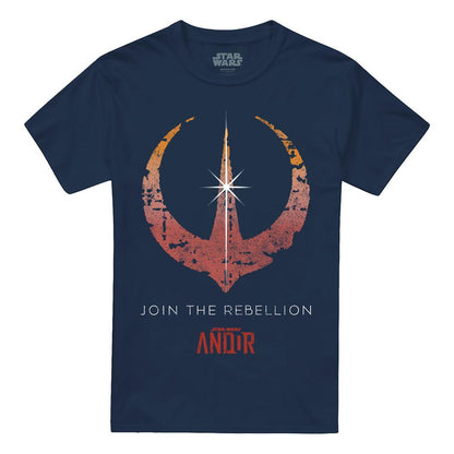 Navy - Front - Star Wars: Andor Mens Join The Rebellion T-Shirt
