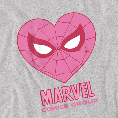 Sport Heather - Pack Shot - Spider-Man Childrens-Kids Heart T-Shirt