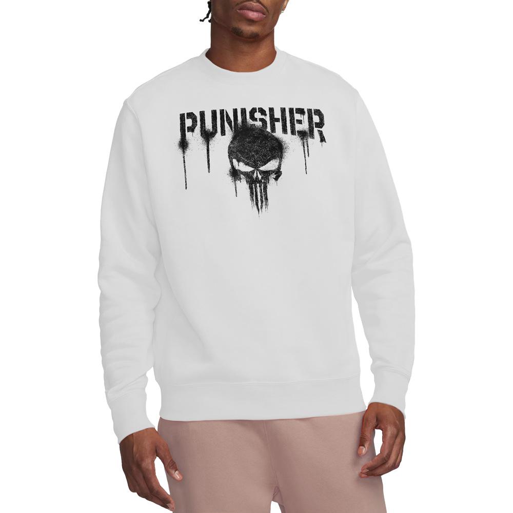 White - Side - The Punisher Unisex Adult Logo Sweatshirt