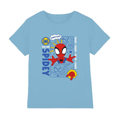 Sky Blue - Front - Spidey And His Amazing Friends Childrens-Kids Thwip Out T-Shirt
