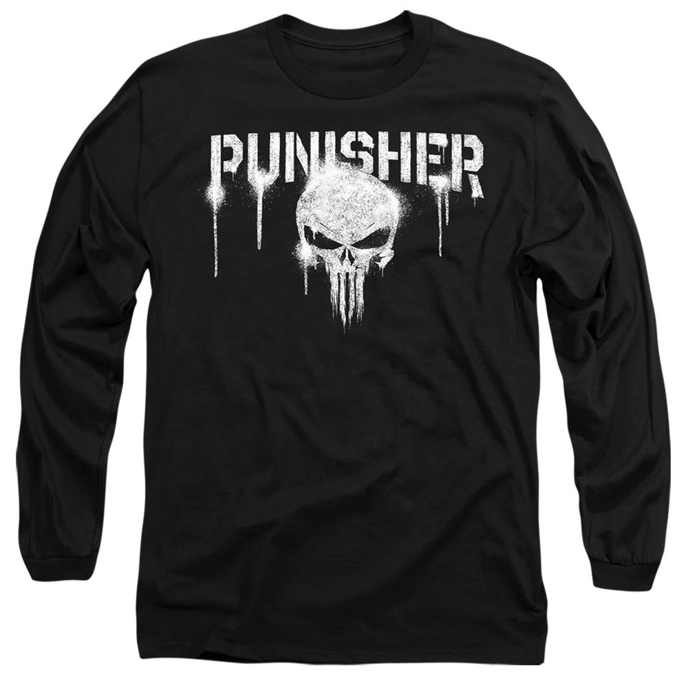 Black - Front - The Punisher Unisex Adult Logo T-Shirt