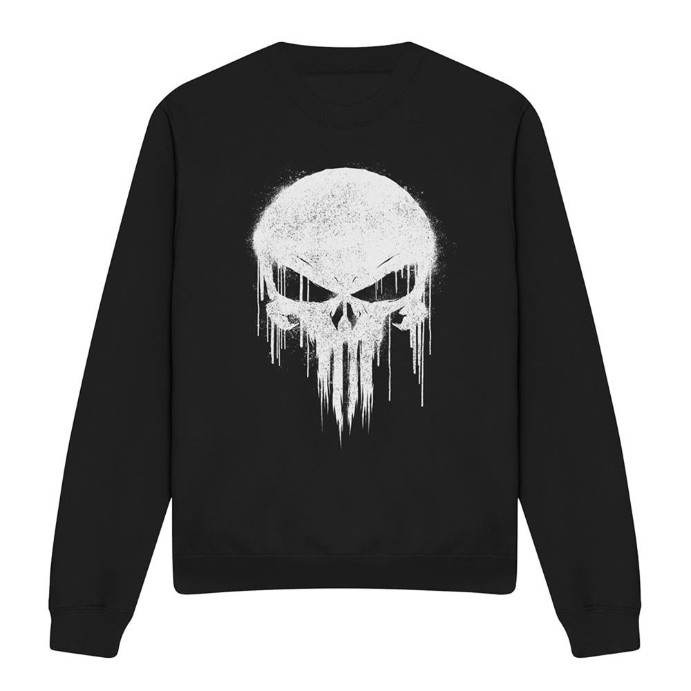 Black - Front - The Punisher Unisex Adult Big Logo Sweatshirt