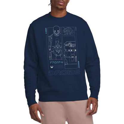Navy - Side - Star Wars: Andor Unisex Adult Droids Sweatshirt