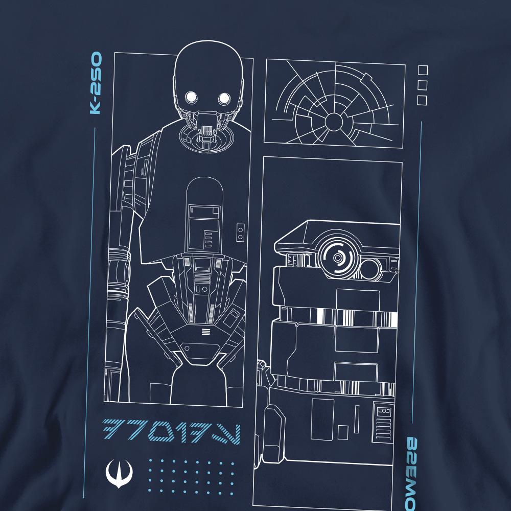 Navy - Pack Shot - Star Wars: Andor Unisex Adult Droids Sweatshirt