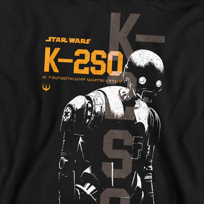 Black - Pack Shot - Star Wars: Andor Unisex Adult K-2SO Sweatshirt