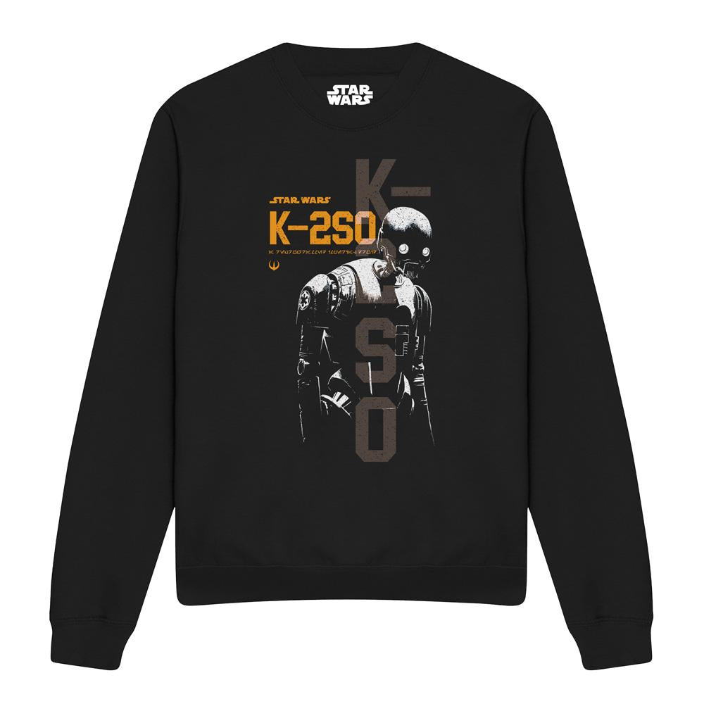 Black - Front - Star Wars: Andor Unisex Adult K-2SO Sweatshirt