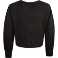 Black-Pink - Back - Knight Rider Womens-Ladies Turbo Neon Crop Sweatshirt