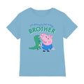Sky Blue - Front - Peppa Pig Childrens-Kids Big Brother George T-Shirt