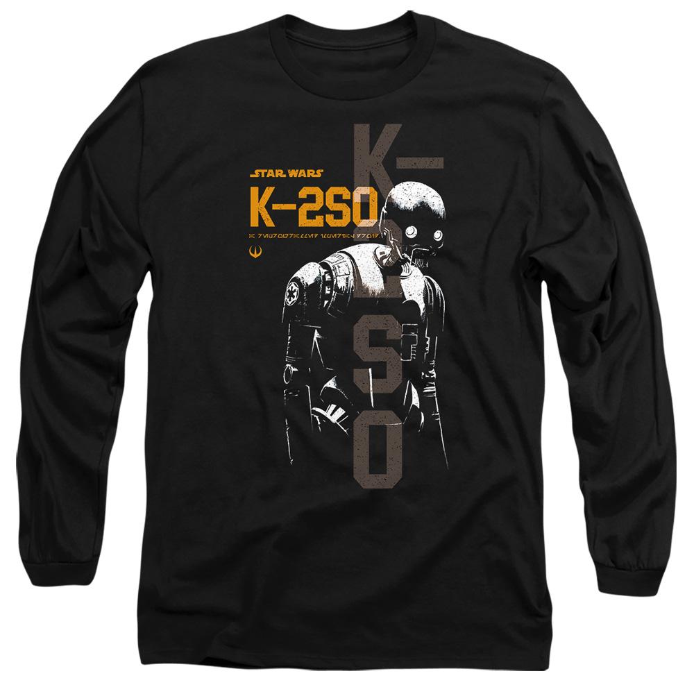 Black - Front - Star Wars: Andor Unisex Adult K-2SO T-Shirt