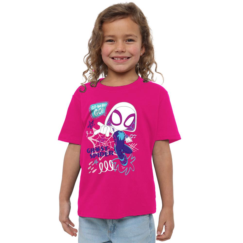 Fuchsia - Lifestyle - Spidey And His Amazing Friends Childrens-Kids Go Webs Go T-Shirt