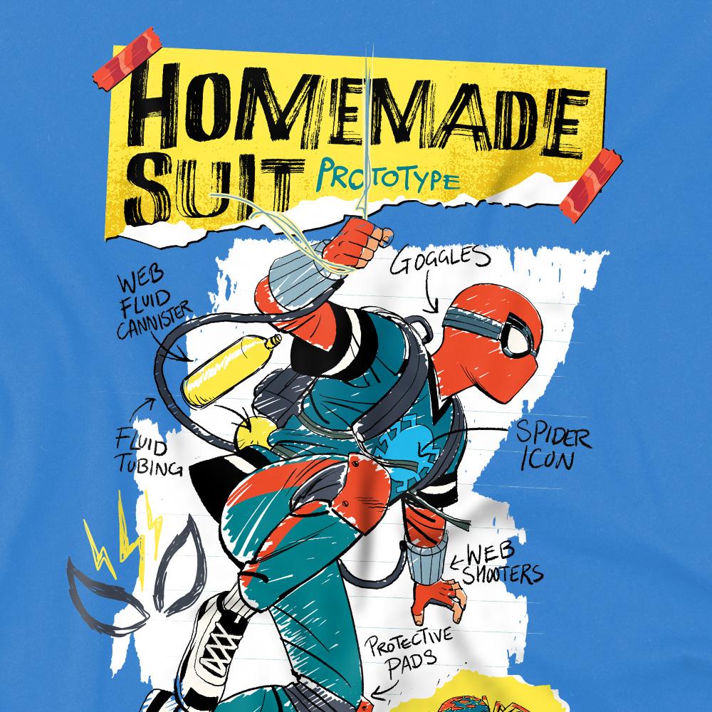 Sapphire - Pack Shot - Spider-Man Childrens-Kids Homemade Suit T-Shirt