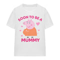 White - Front - Peppa Pig Unisex Adult Soon To Be Mummy Pig T-Shirt